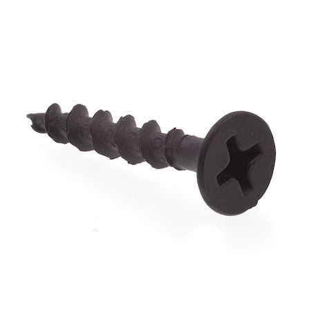 Prime-Line Drywall Screw, Bugle Head, Phillip Drive No. 6 X 1in Black Phos Coated Steel 100PK 9037921
